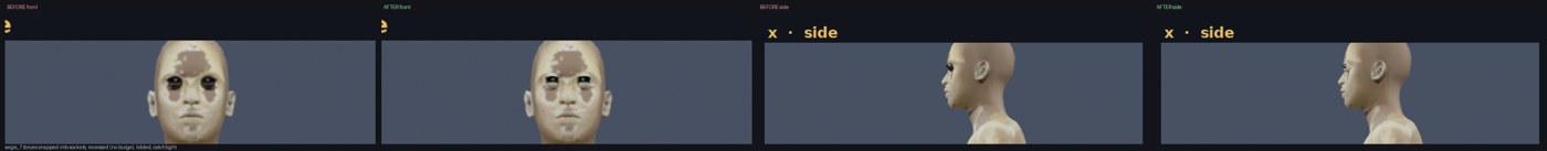 aegis_7 before and after, front and profile