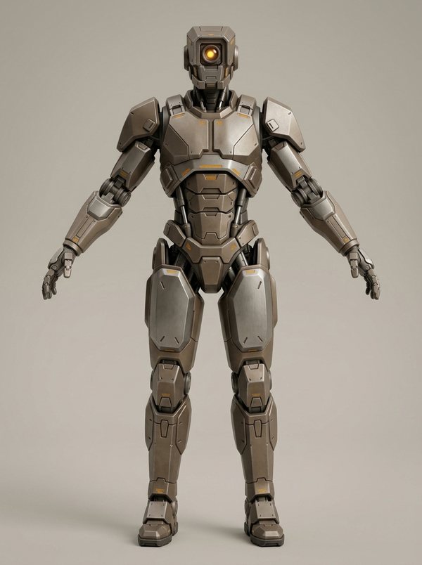 dharma_unit_7 concept driver — ascetic combat android frame