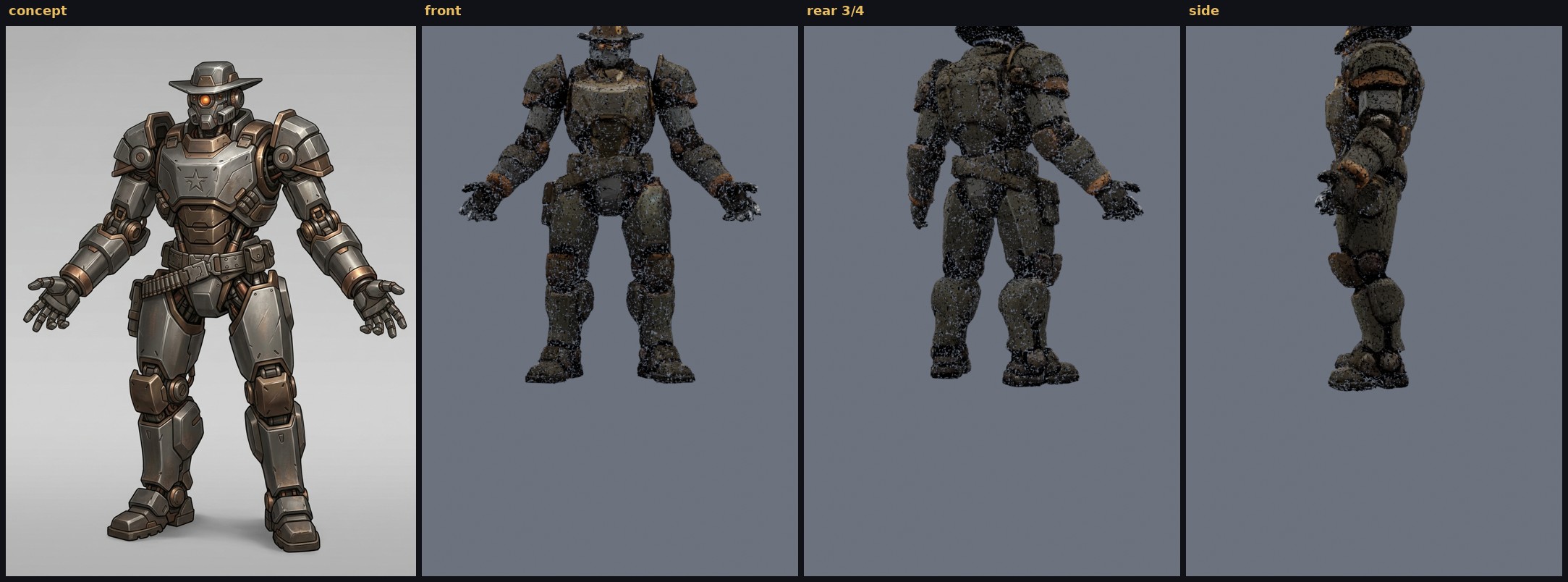 doc_holliday_7 forged mech, three views