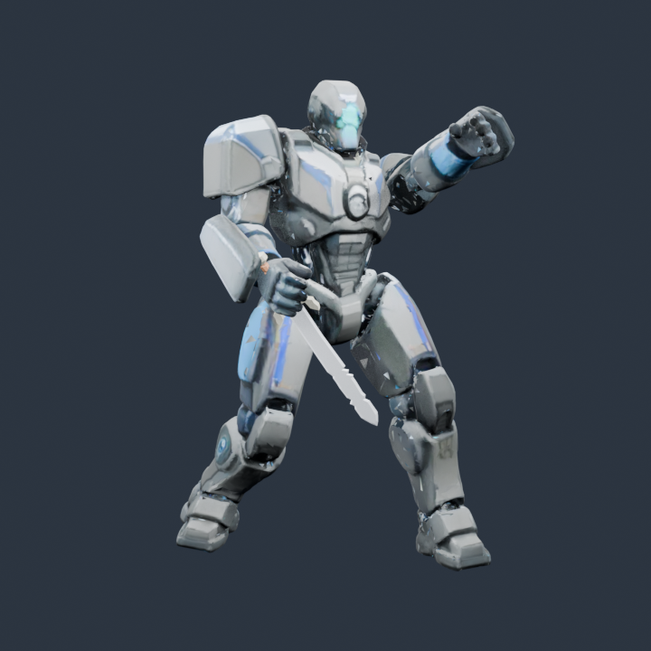 Actual Aegis7 heavy contact from front with a separate raised guard arm