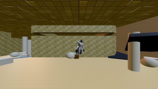 The Council's Eye — gold-lit command corridor over the Reach