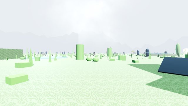 Verdant Grove — open foliage-dense canopy deck with a still pond