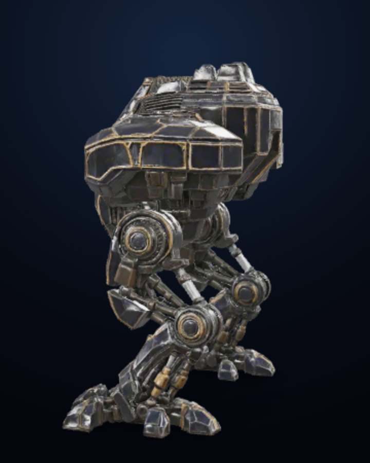 Aegis Warframe — Prism walker build, off-screen render