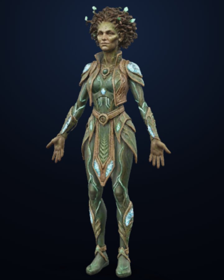 Ark Scholar Aotearoa — Prism humanoid build, off-screen render